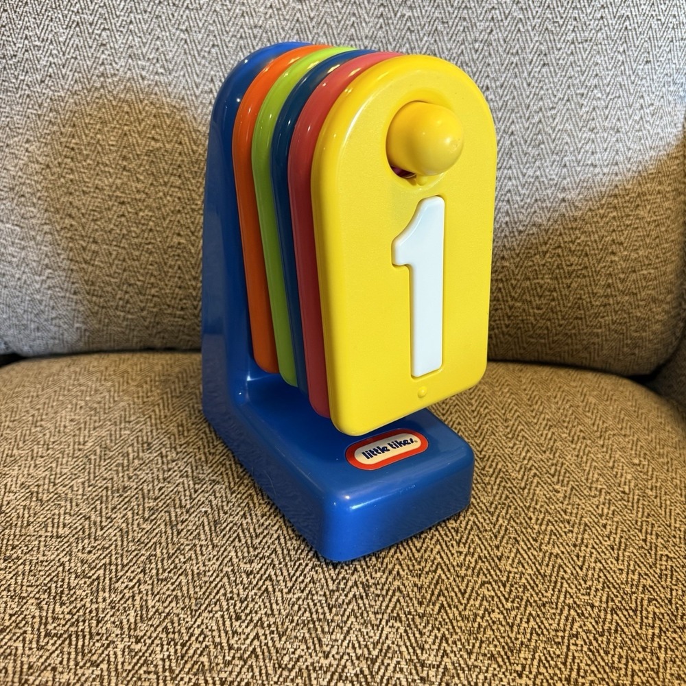 vintage 1992 Little Tikes take a turn number ticket taker counter complete Set